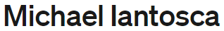 Michael Iantosca